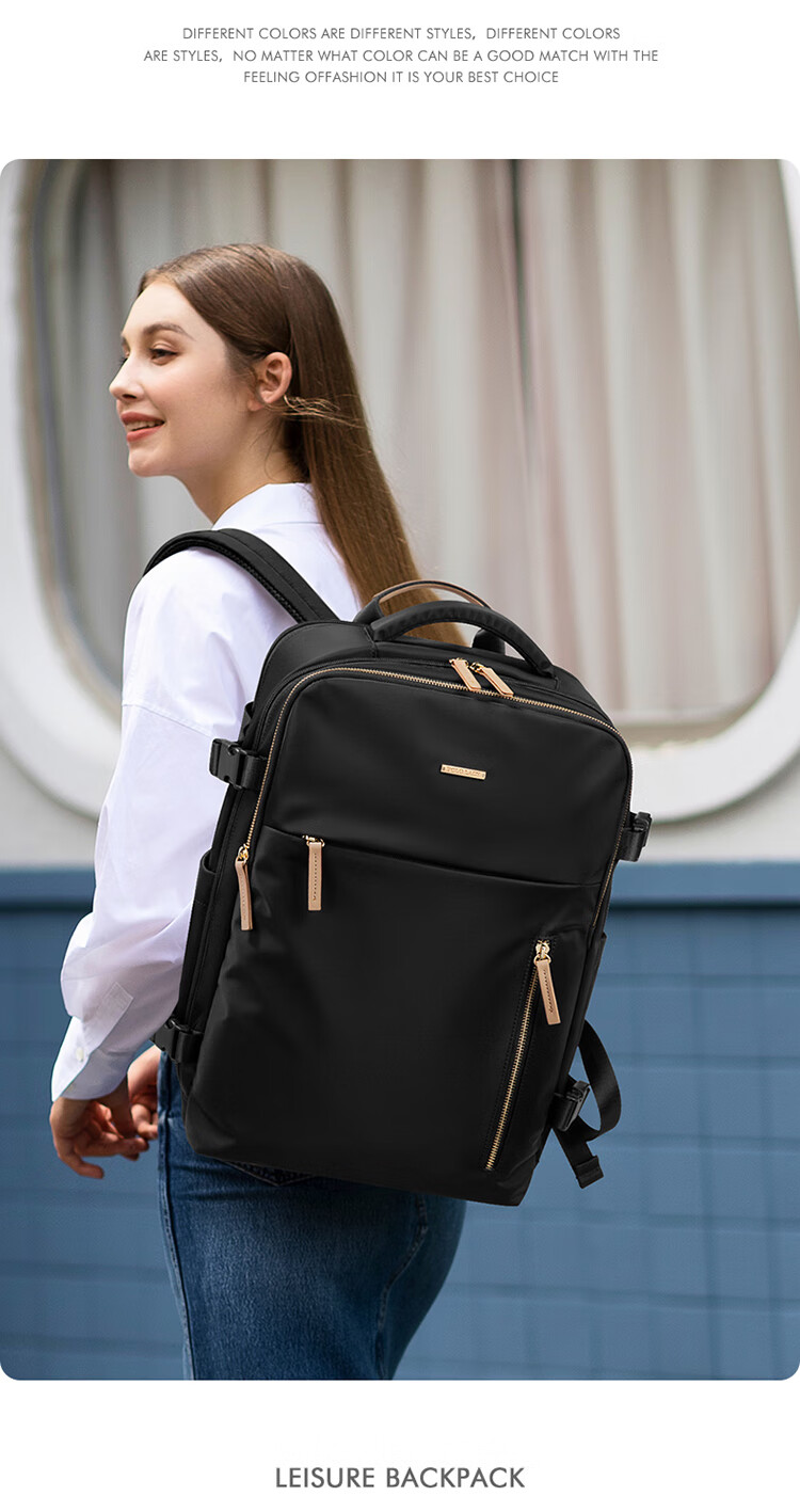 POLO Backpack for Women, Travel Bag, Large Capacity Schoolbag, Luggage Bag with 15.6-Inch Laptop Compartment, Birthday Gift 22
