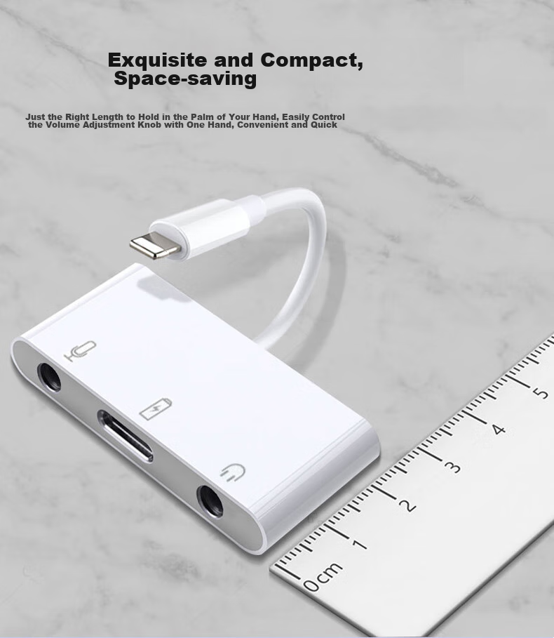 JOWOYE Huawei Adapter, Mobile Phone Sound Card Live Streaming Converter, IPhone 15/iPad Samsung Fast Charging Headphone, Music Conversion Cable, Audio Microphone for PUBG Voice Chat, 3.5mm Accompaniment 12