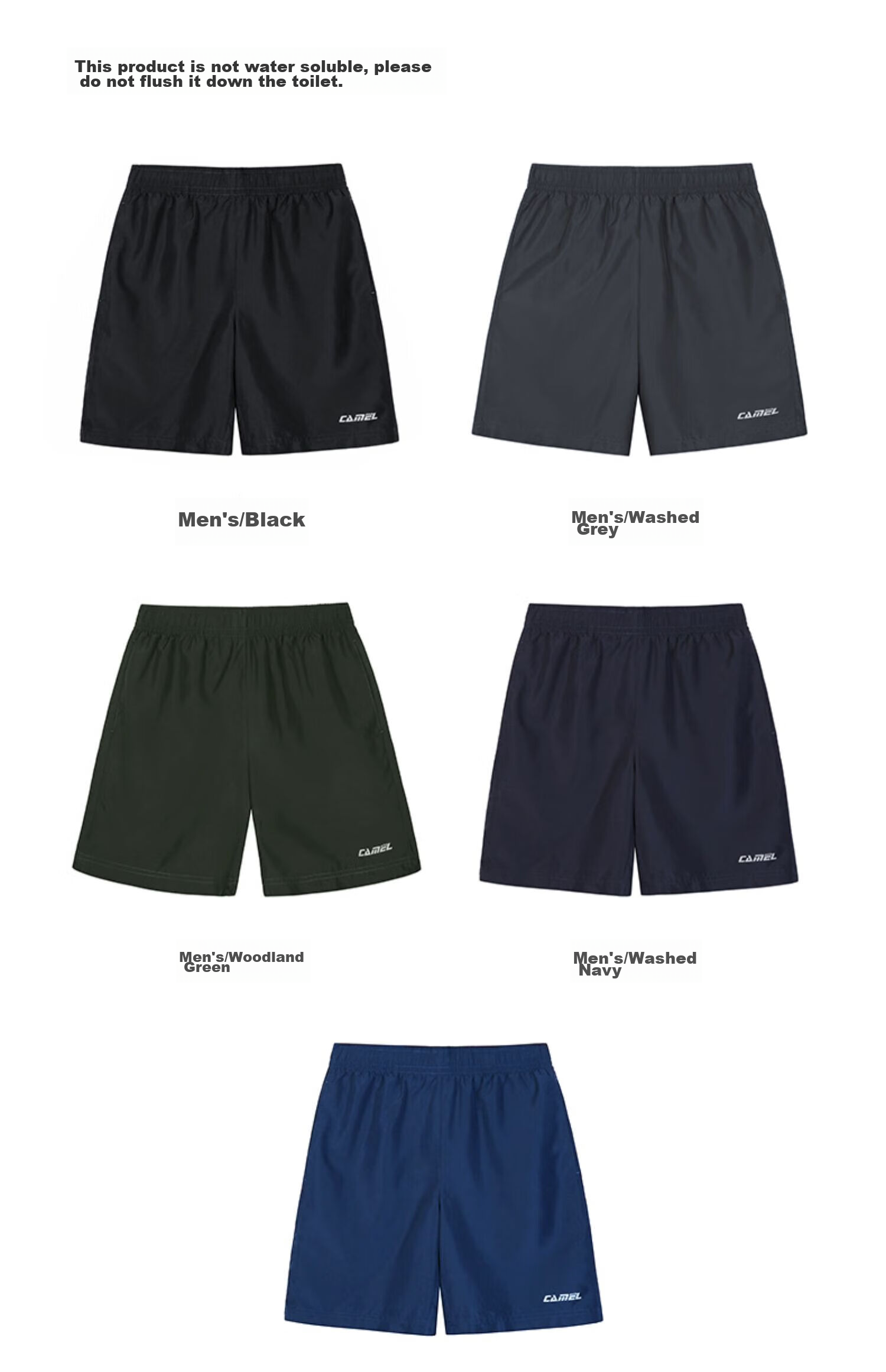 CAMEL Quick-Dry Shorts for Men, Summer New Style Breathable Casual Woven Running Sports Fitness Loose Ultra-Thin Five-Point Pants 25