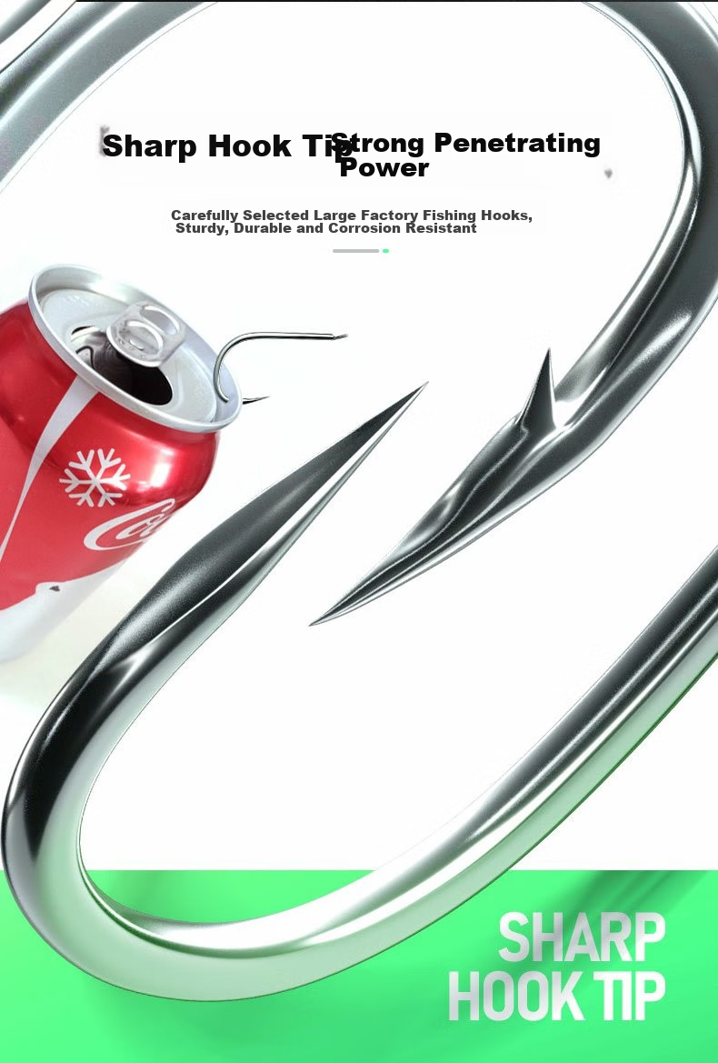 SIMAGO Ximan Duo Shi Hook Line Double Hook Crucian Carp Hook New Guandong Yiseni Gold Sleeve Barbed Hook 4/5 + Line 1.0/1.2 4