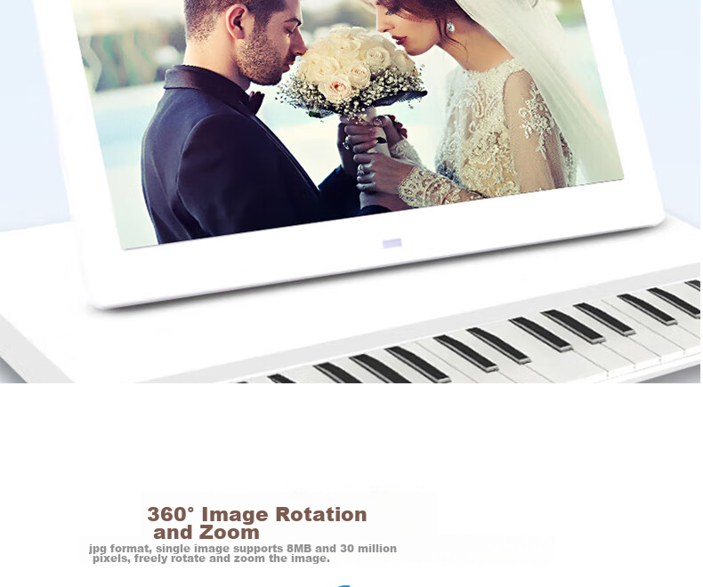 Aigo Smart Digital Photo Frame DP10PRO, Oak Color, 10.1-Inch, WiFi Digital Photo Frame, High-Definition Electronic Photo Album, Touchscreen Smart Photo Frame, Photo Player 6