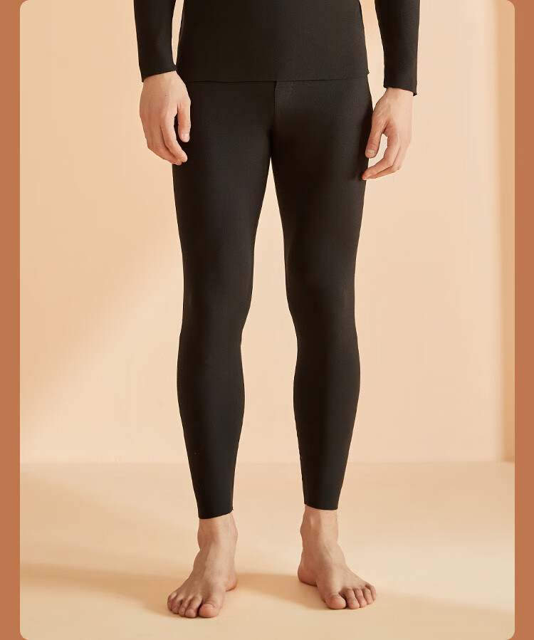 YUZHAOLIN Seamless Thermal Underwear for Men, German Velvet Men's Autumn Pants, Fleece-Lined Cotton Thermal Underwear, 7A Antibacterial And Anti-Static, 1 Pair 17