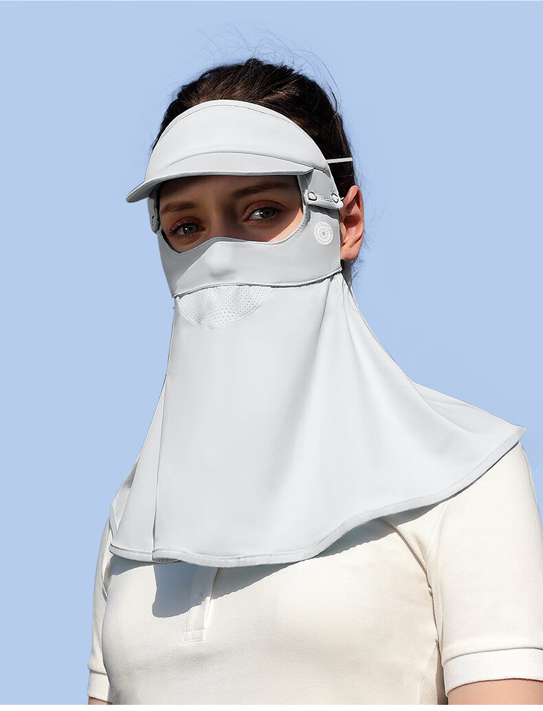 GLO-STORY Sun Protection Face Mask for Women, Full-Face Mask, Outdoor Golf Sports Sunshade, Cycling Face Covering, Headscarf Face Veil 22
