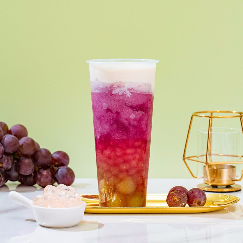 云山半寒天晶球脆波波樱花味杨枝甘露奶茶免煮珍珠开袋即食甜品啵啵500g