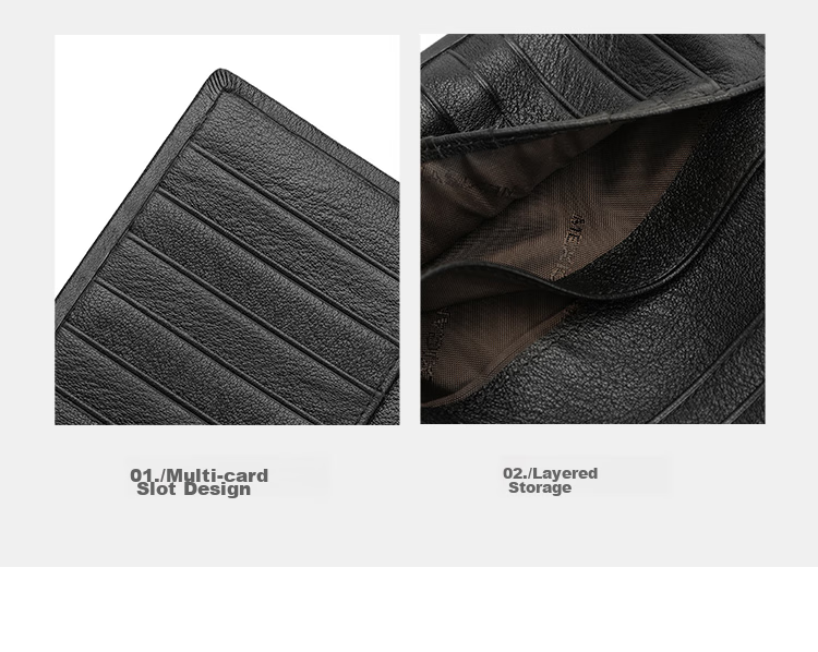 MEXICAN Men's Wallet, Long Business Style, Top-Grain Leather, Smooth Bifold, Multi-Card Slots, Birthday Gift for Me 7