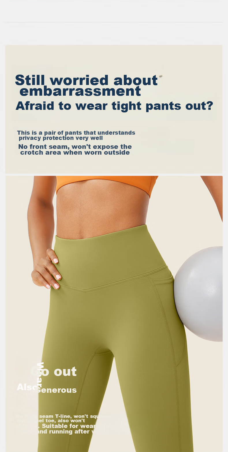 VFU No Embarrassment Line Xingqing Yoga Pants High-Waisted Butt-Lifting Outdoor Running Fitness Workout Pants, Black, XL 4