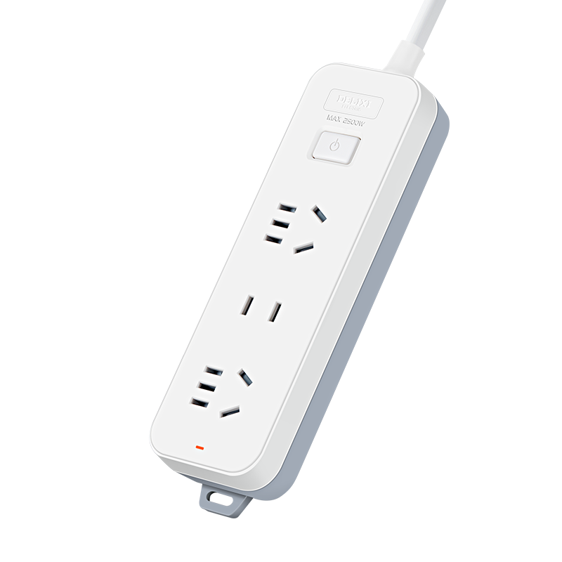 DELIXI , 3C Certified National Standard Socket/power Strip/extension Cord/outlet Strip/power Bar, 3-Outlet Combination Master Switch, 5 Meters