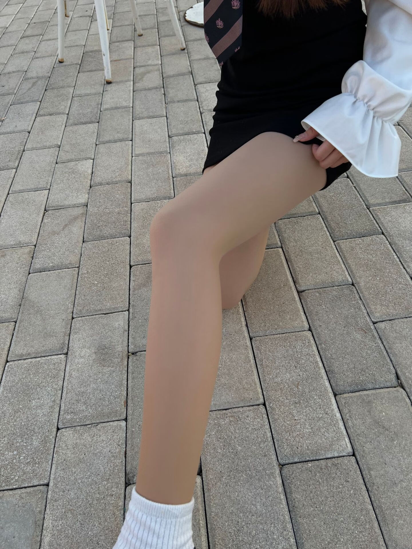 MAOHUO Double-Layer Light Leg Miracle Thickened Fleece-Lined Base Layer Panties Natural Bare Feel Stockings Women Autumn Winter Tights 8