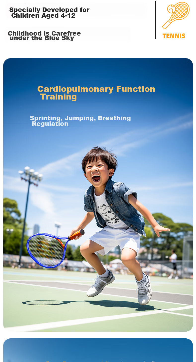FEIERDUN FED Tennis Rebound Trainer Racket for Beginners with Strings, Suitable for Adults And Children, Parent-Child Package 2