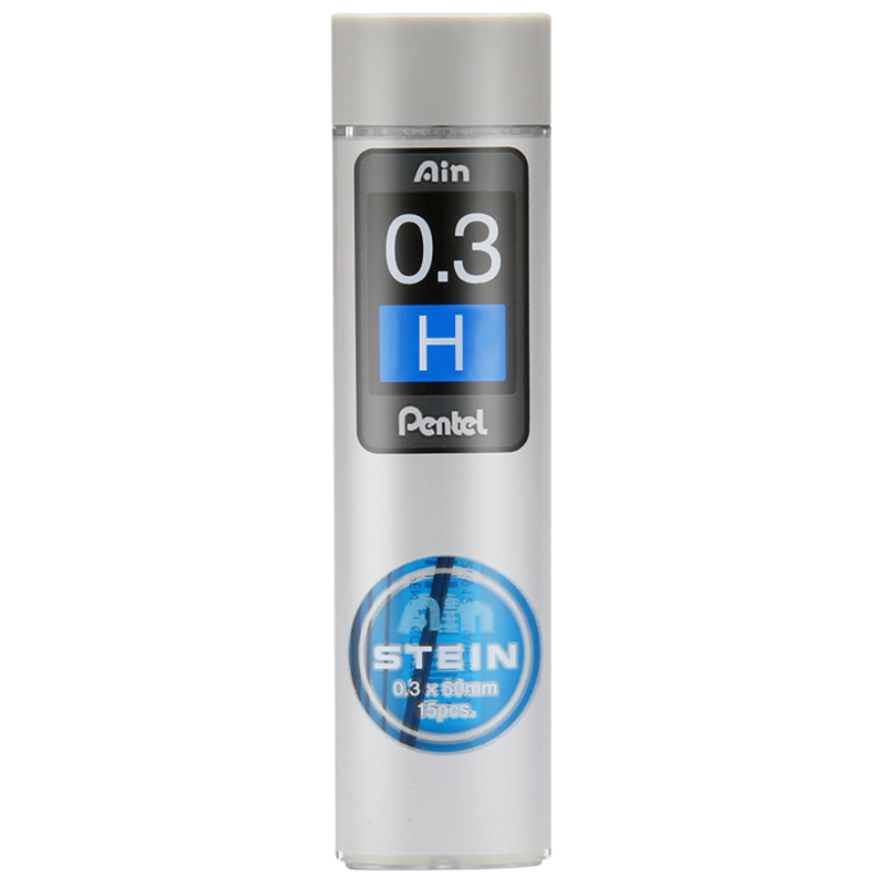 Pentel 0.3mm Mechanical Pencil Lead, Break-Resistant, Smooth Writing, Clear Lines, C273 H/single Tube (15 Pieces in Total)