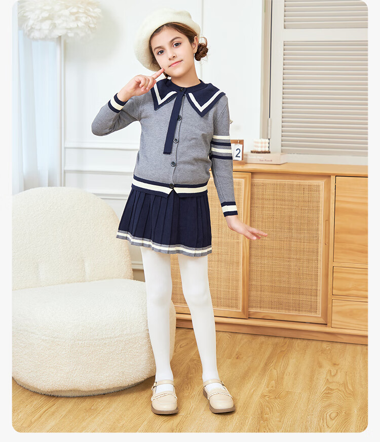 LangSha Children's Thin Tights, Girls' Leggings for Spring And Autumn, Non-Slip Comfortable Cute Versatile Children's Socks, Black, Size M, Recommended Height 70-90CM 16