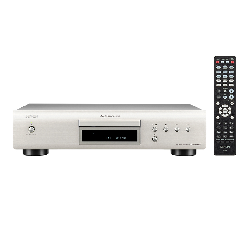 DENON DCD-600NE Speaker, Audio System, High-Fidelity Hi-Fi Audiophile Sound, Imported, Entry-Level CD Player, Silver