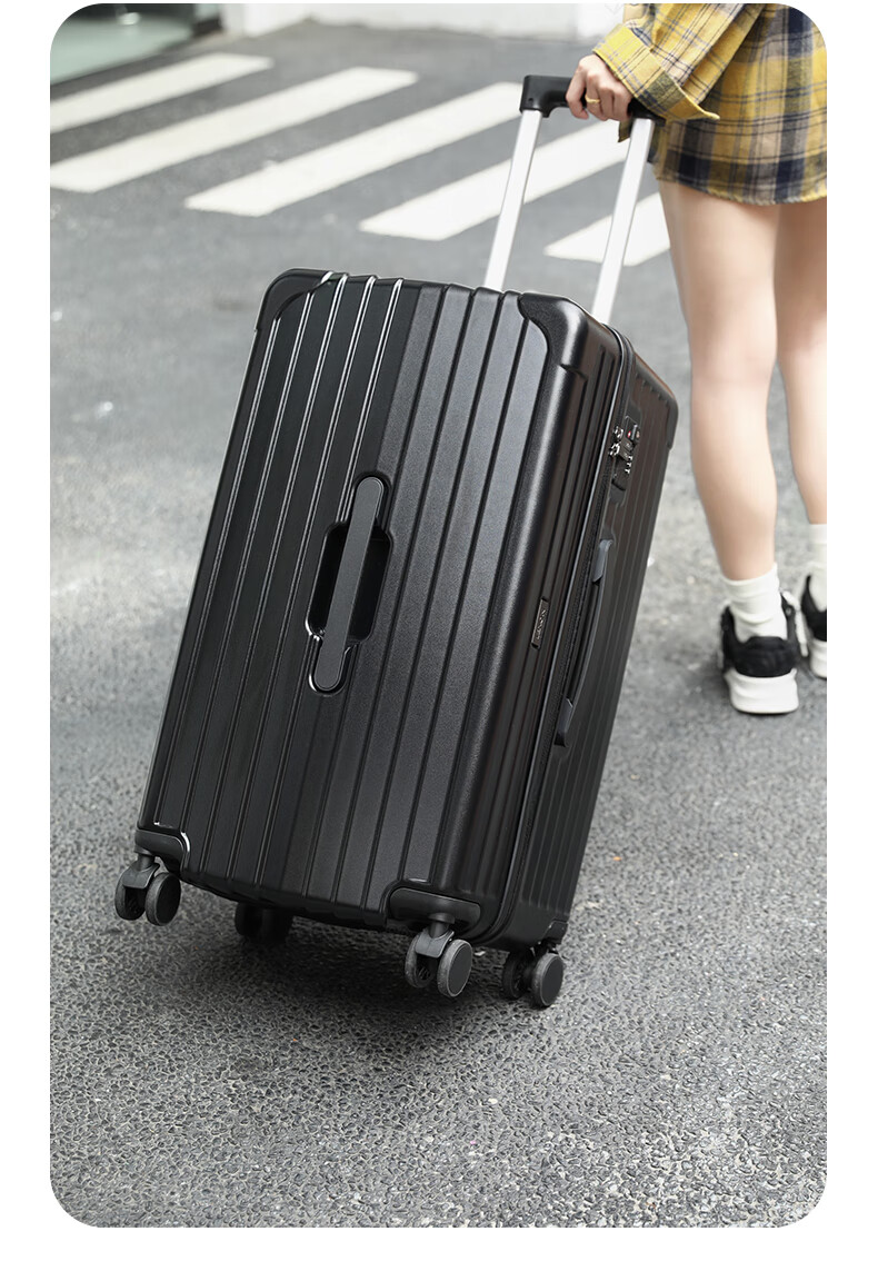 LEXON French Brand Large Capacity 26-Inch Suitcase, Business Travel Luggage, Spinner Wheels Trolley Case, Student Password Lock Suitcase 23