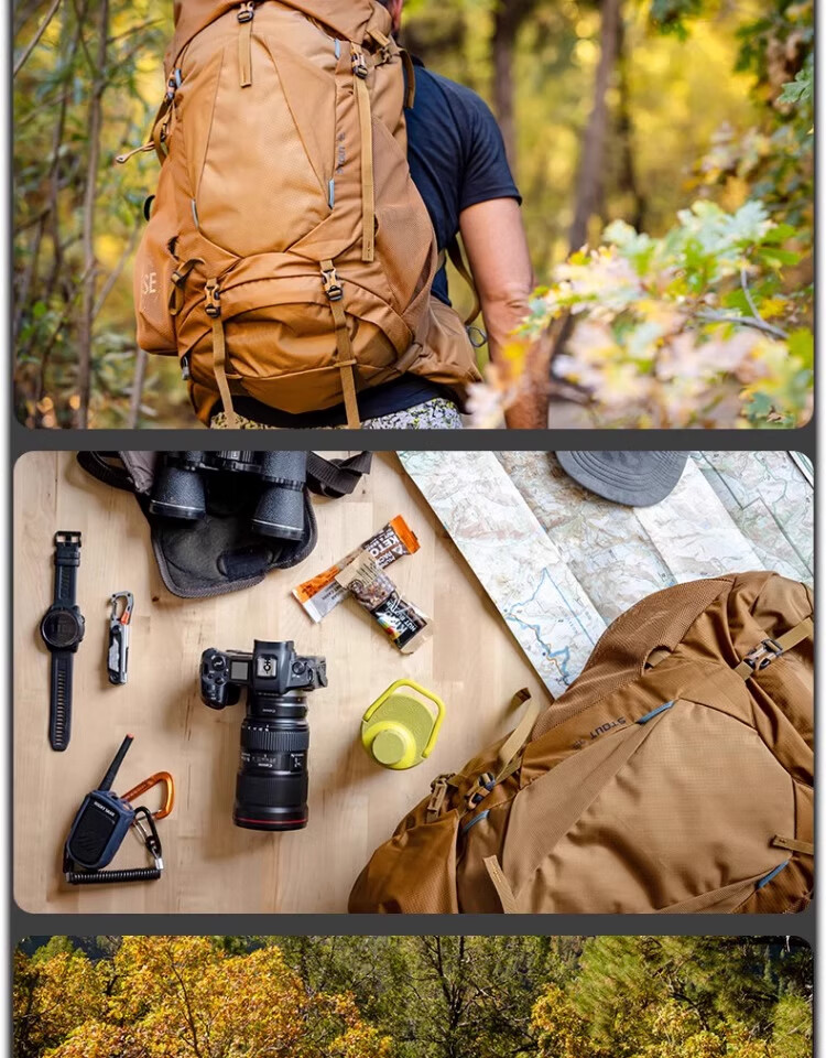 GREGORY Stout Jinshi Outdoor Professional Hiking Mountaineering Backpack Men Heavy Load 2024 New 35L Forest Black 16