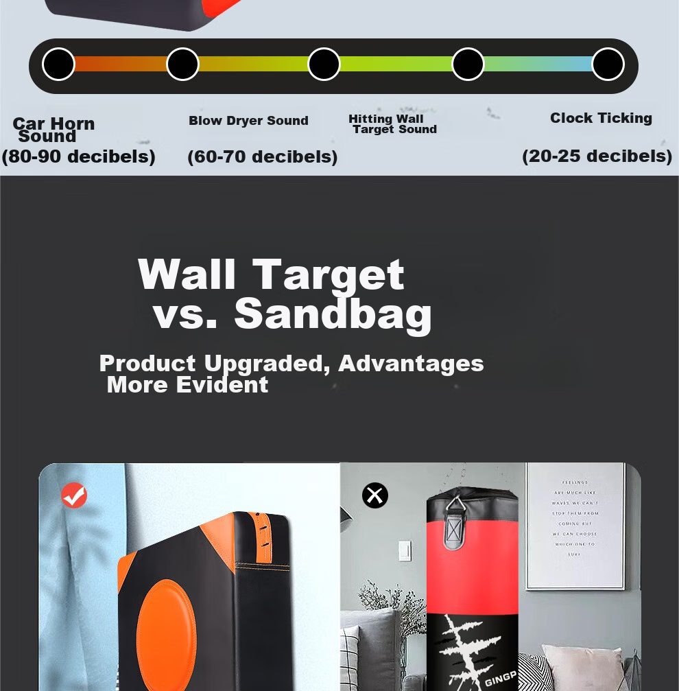 Jingpai Wall Target, Home Fitness Square Target, Kickboxing Foot Target, Boxing Sandbag Leg Target, Wall-Pasted Punching Target, Hand Target, Taekwondo Target 8