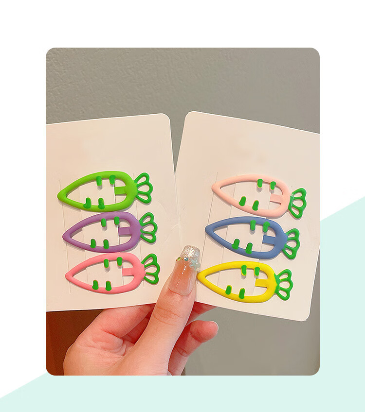 CHIMERA 6-Piece Children's Bangs Hair Clips with Sequins And Fish Scale Mermaid Tails BB Clips for Girls, Mid-Autumn Festival Gift 1