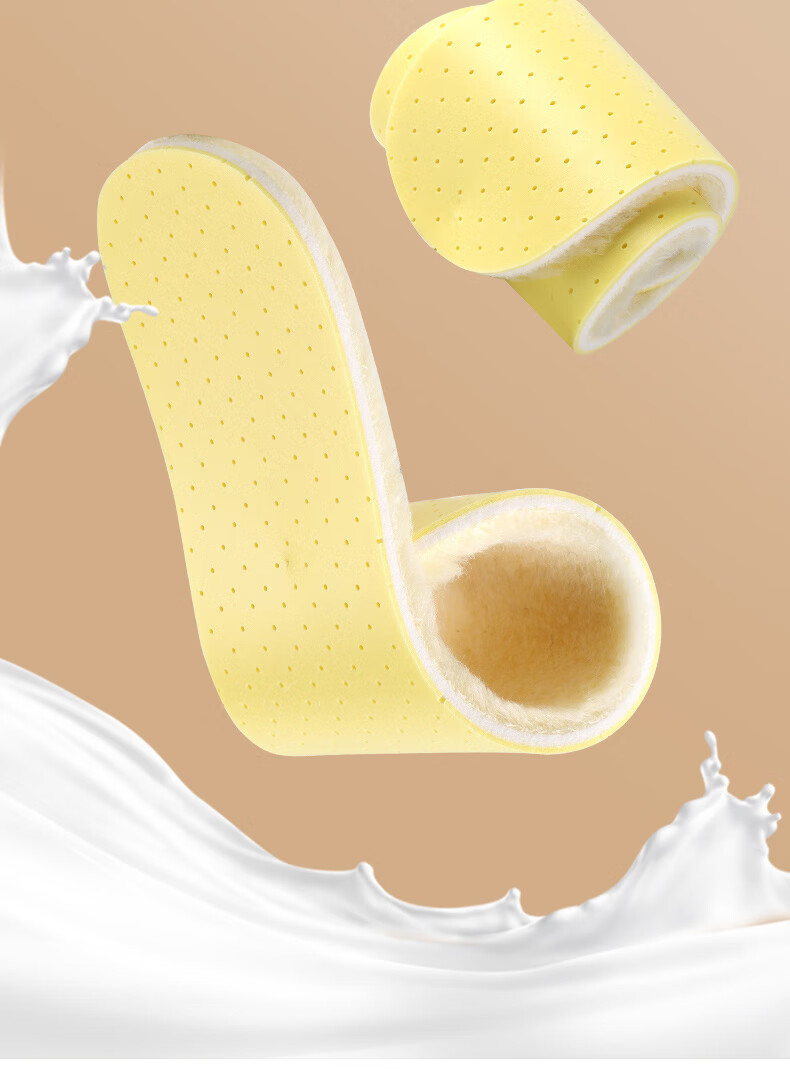 FOOTOPPO Latex Wool Insoles for Women, Winter Cold-Proof Warm Fleece-Lined Insoles for Men, Thick Soft-Soled Fleece Linings for Winter 11