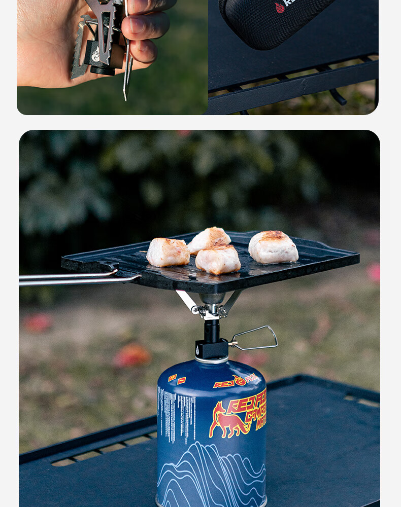 E-Rover Portable Outdoor Stove Windproof Burner Camping High-Flame Water Boiling Stove Gas Canister Burner Cartridge Stove 13