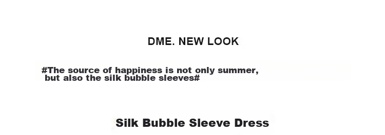 Dme [Puff Sleeve] Summer Flocked Floral Loose Dress for Wome 1