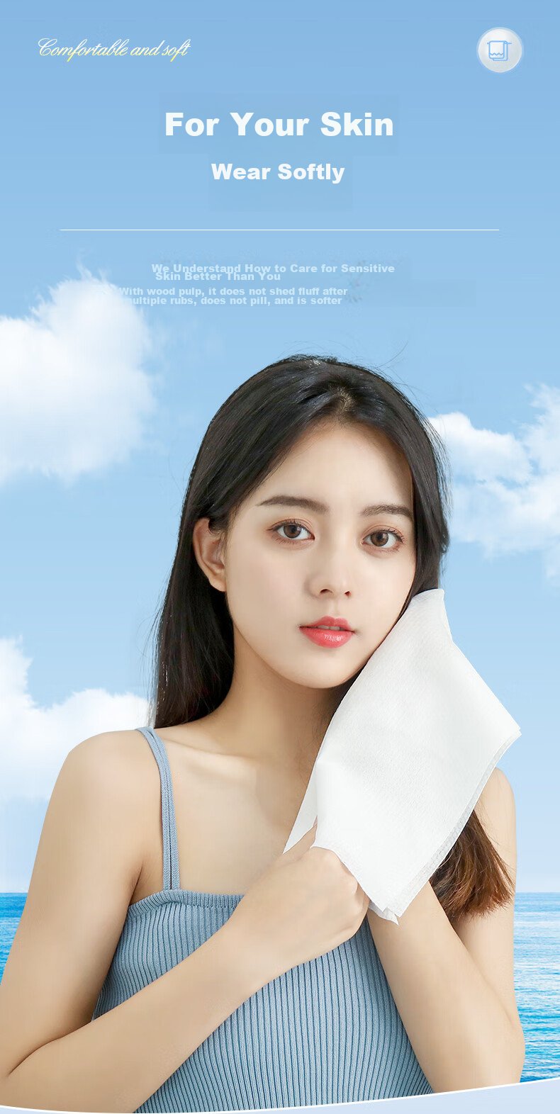 Grace Disposable Compressed Towels, Travel And Outdoor Supplies, Thickened Pearl Pattern, Absorbent for Face Washing And Beauty, 25*50CM*12 Pieces 8