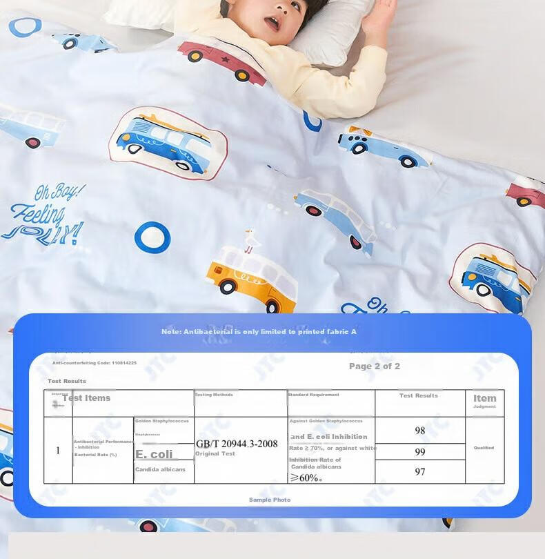 MERCURY Kids Bali Forest Antibacterial Hypoallergenic Spring And Autumn Dotted Quilt Blanket, 120cm×150cm, Infant Class A 17