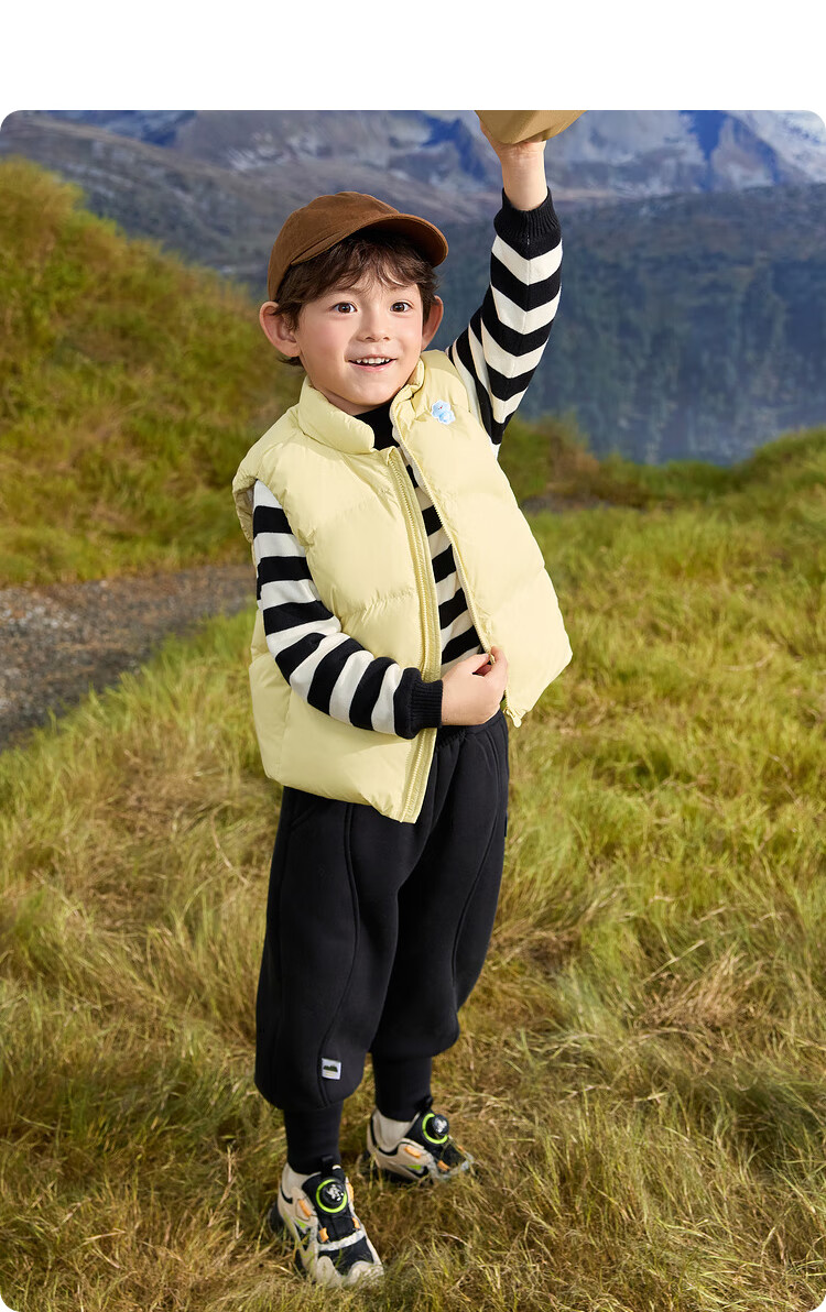 BALABALA Children's down Vest Winter Clothing, Boys And Girls Stand-Collar Jacket, Warm And Cute 20