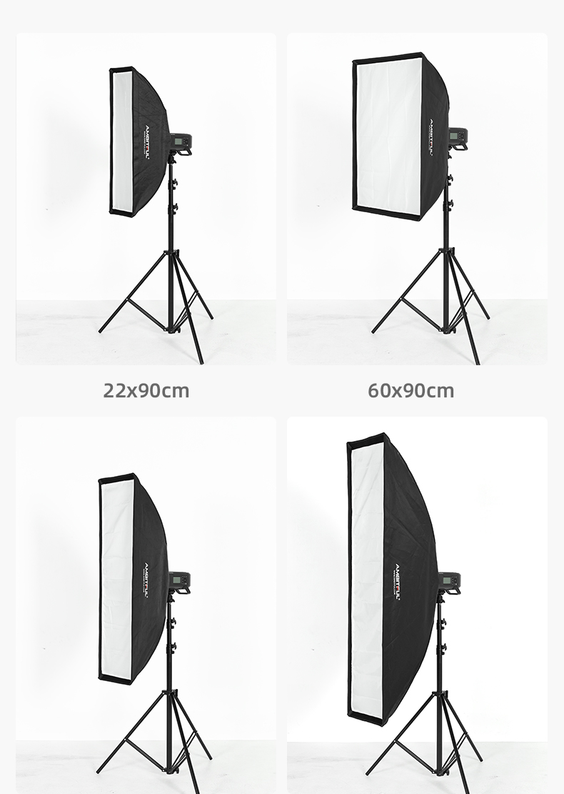 AMBITFUL FW60*90cm Square Softbox, Yongka Port, Square Softbox, Photography Studio Light Box, Softbox, Soft Light Cloth, Foldable Square Softbox 15