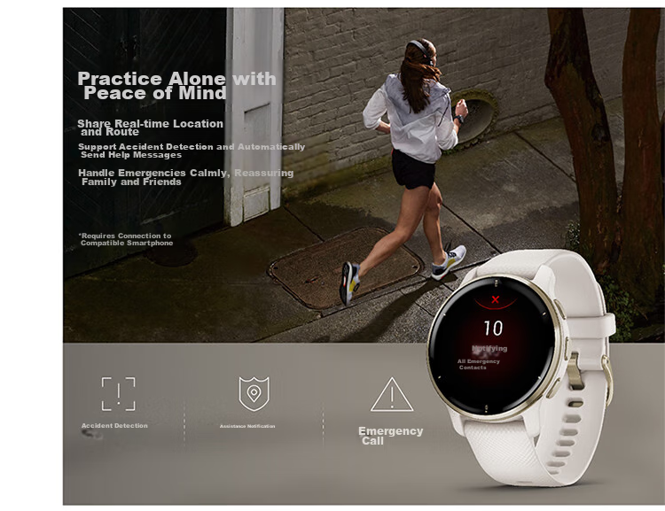 GARMIN Venu3 Deep Space Black ECG Heart Rate Running Cycling Swimming Fitness Stylish Sports Smartwatch 13