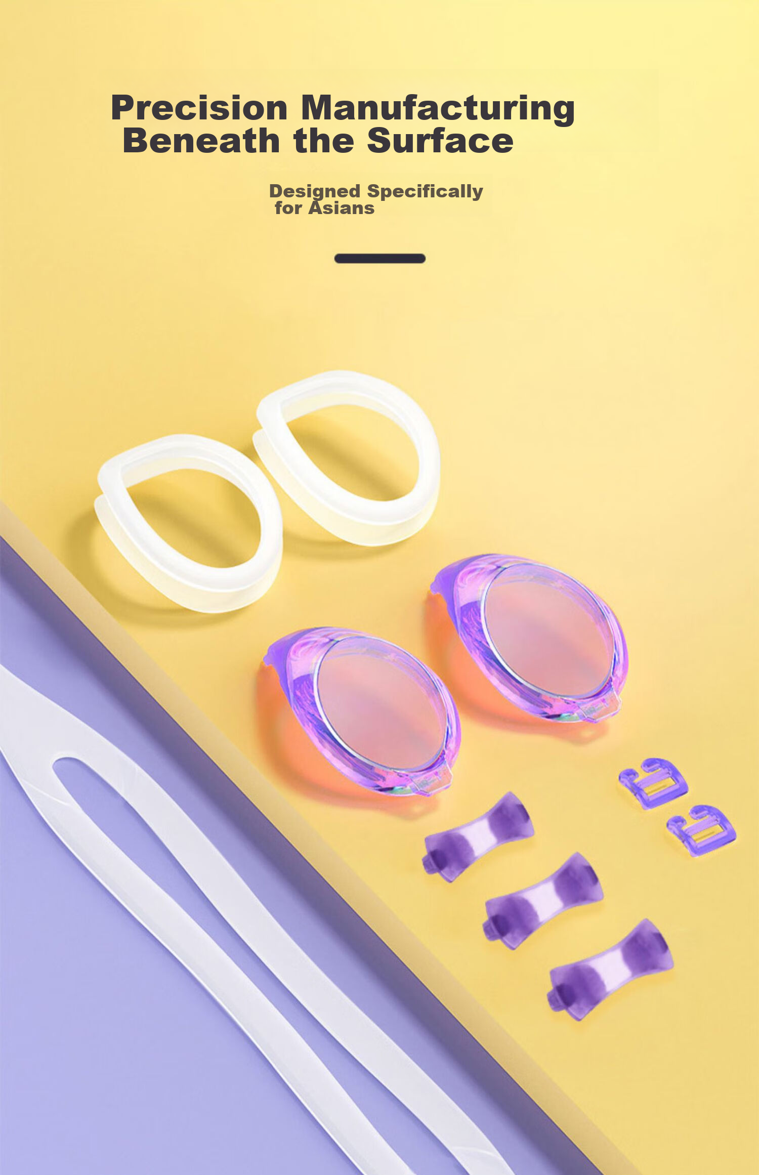 View Swimming Goggles, Waterproof And Anti-Fog, High Definition, for Men And Women, Diving Equipment, T.V640ASAM BRSHD 15