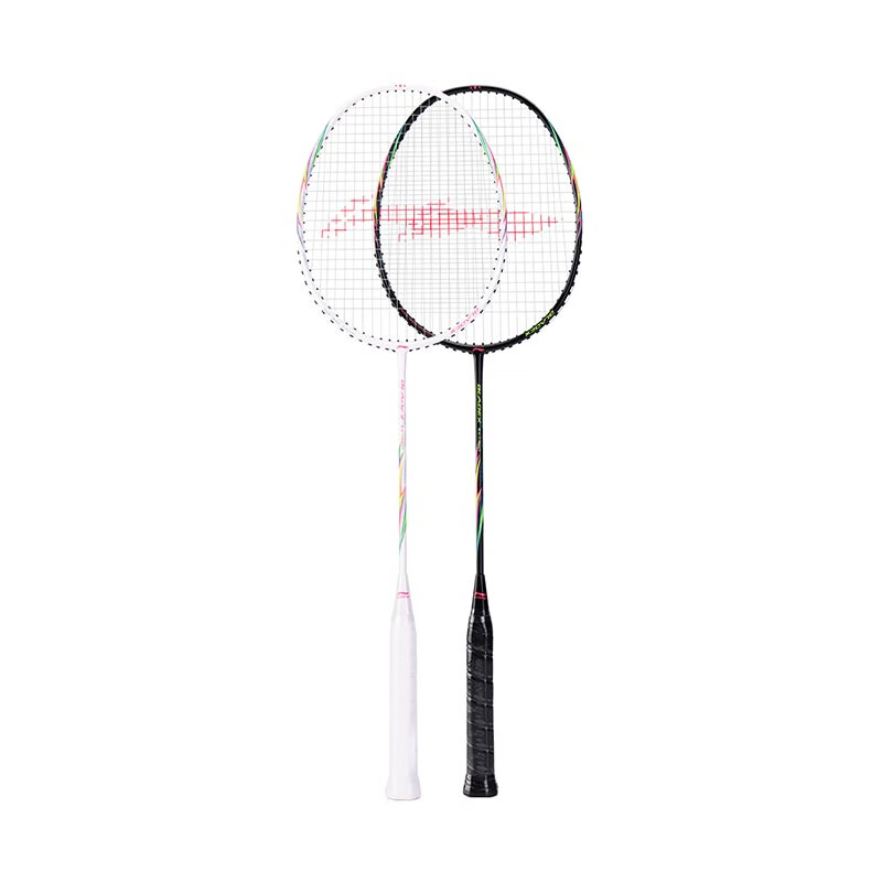 LI-NING Badminton Racket Set 5U Fengying Ultra-Light 2-Pack Full Carbon Bionic Shaft Adult Universal (Pre-Strung)