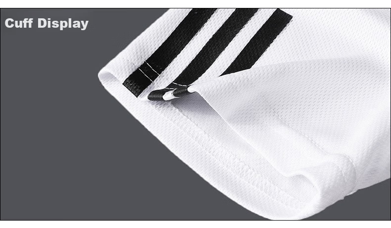 JEEP SPIRIT Men's Summer Short-Sleeve T-Shirt Set, Three-Piece Outdoor Sports Versatile Outfit, White Three-Piece Set, 2XL 17