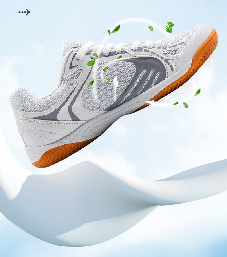 Shuangxingbate Low-Top Sports Table Tennis Badminton Tendon Sole Breathable Mesh Shoes for Men And Women, Couples' Casual Running Competition Training Shoes 9
