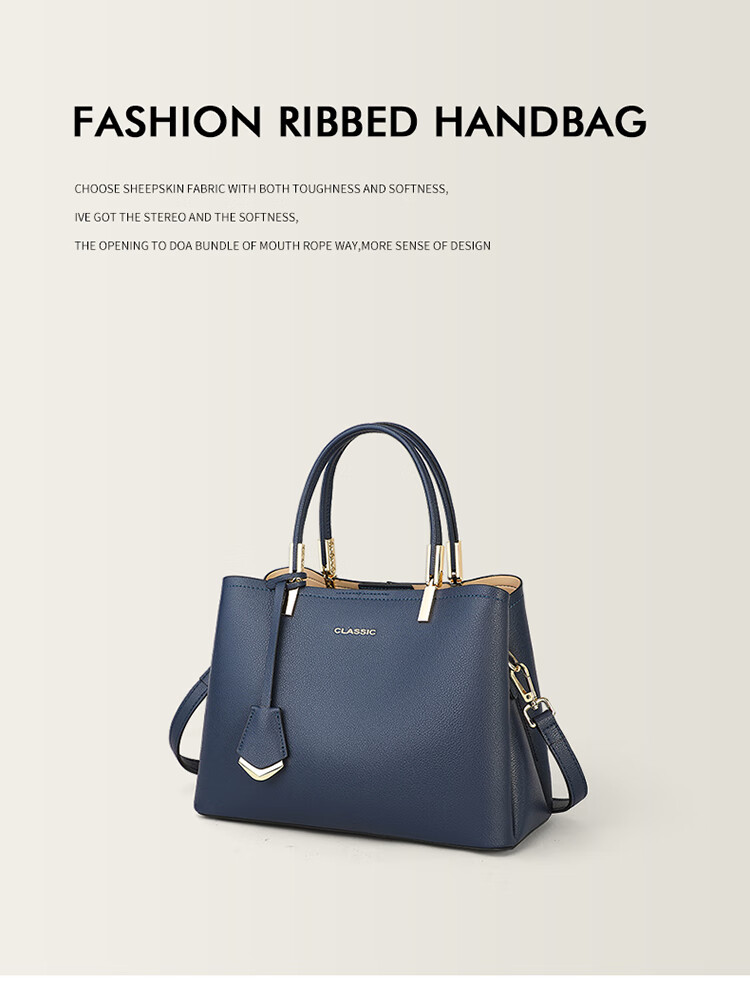 Aiqinghai Leather Handbag, Women's Bag, Large Capacity Tote Bag, Shoulder Crossbody Casual Birthday Mother's Day Gift, Practical Present for Mom 2