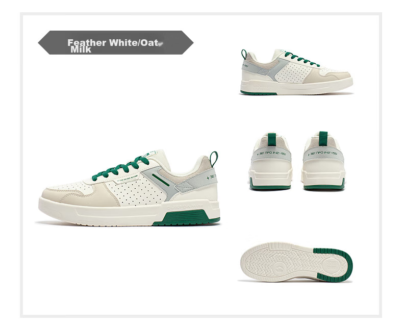361° Men's Sports Shoes, Spring And Summer Retro Versatile Thick-Soled Warm White Casual Sneakers, Model 672136611-10 59
