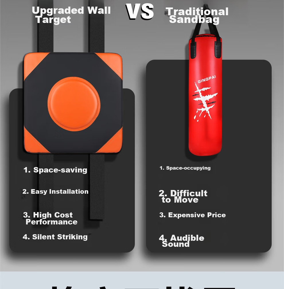 Jingpai Wall Target, Home Fitness Square Target, Kickboxing Foot Target, Boxing Sandbag Leg Target, Wall-Pasted Punching Target, Hand Target, Taekwondo Target 6