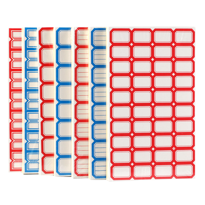 Youbili 2450 Pieces 28mm×22mm Self-Adhesive Labels, Self-Adhesive Stickers, Paper Pockets, 35 Pieces/sheet, 70 Sheets/pack, 3466 Blue