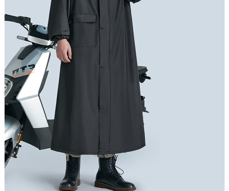 Cheguimu Electric Bicycle Raincoat, Single-Person One-Piece, for Electric Scooters And Bicycles, Riding Rain Poncho, Enlarged And Thickened, Storm-Proof Raincoat 44