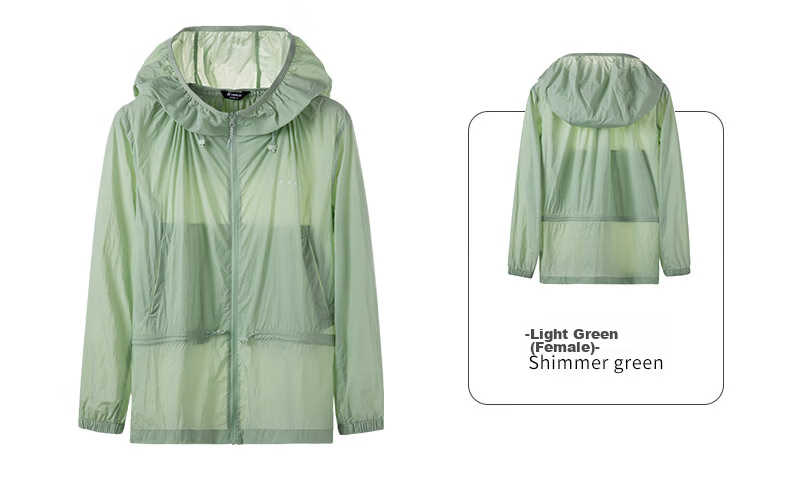 TOREAD Sun Protection Clothing, Spring And Summer Outdoor Couple Lightweight Breathable UPF50+ Skin Coat Sunscreen Jacket 40