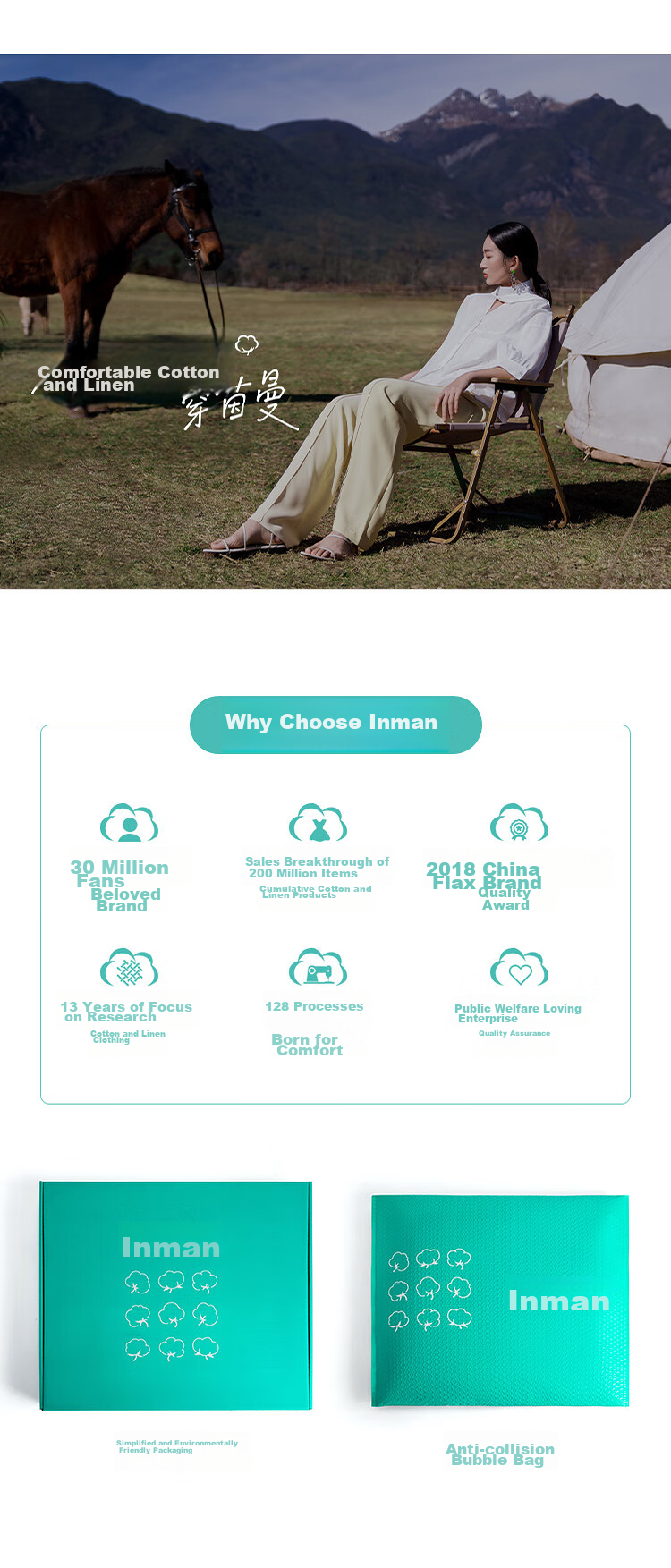 INMAN INMAN Lace Pure Color V-Neck Blouse, 2026 Summer New Arrival, Puff Sleeve Short-Sleeve Top, Pearl White, XL 66