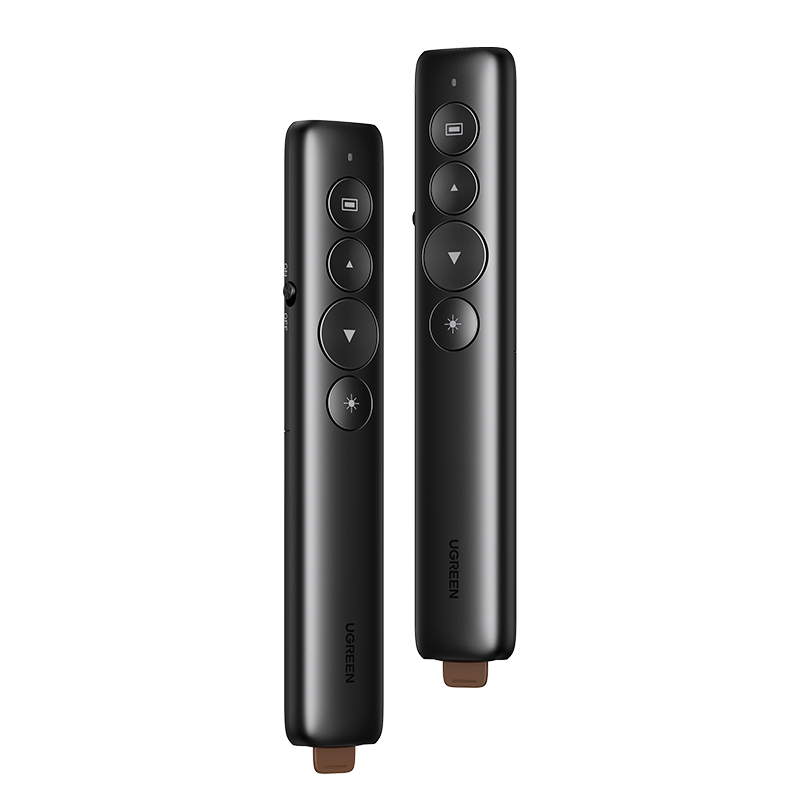 UGREEN Presentation Remote, Red Laser Pointer for PPT Multimedia Courseware, Teaching Projection Pointer, Teacher's Presentation Remote, Wireless Remote Control Pointer, Electronic Teaching Pointer 50654