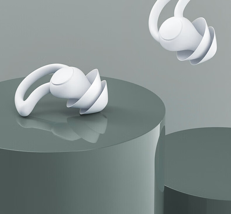 BWNK Noise-Cancelling Earplugs for Soundproofing, Dormitory Noise Reduction, Snoring Prevention, Travel Portable Washable Silicone Earplugs, Three-Layer Gray (2 Pairs) 12