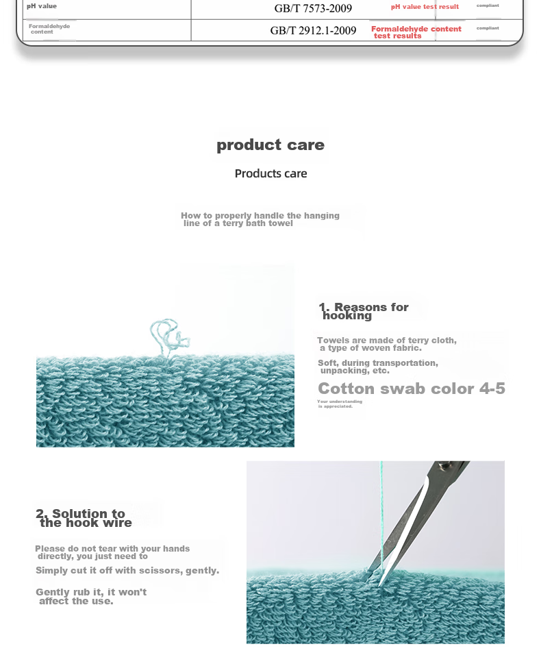 Grace 7A Antibacterial Towel, Pure Cotton, Highly Absorbent, 8-Pack, Xinjiang Long-Staple Cotton, Grade A, for Sports And Face Washing, 72*32cm, 75g/piece 12