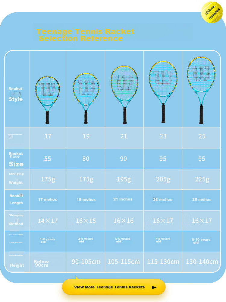 Wilson 2025 Children's Tennis Racket, Youth Full Carbon Professional Racket ULTRA 26 V5 13