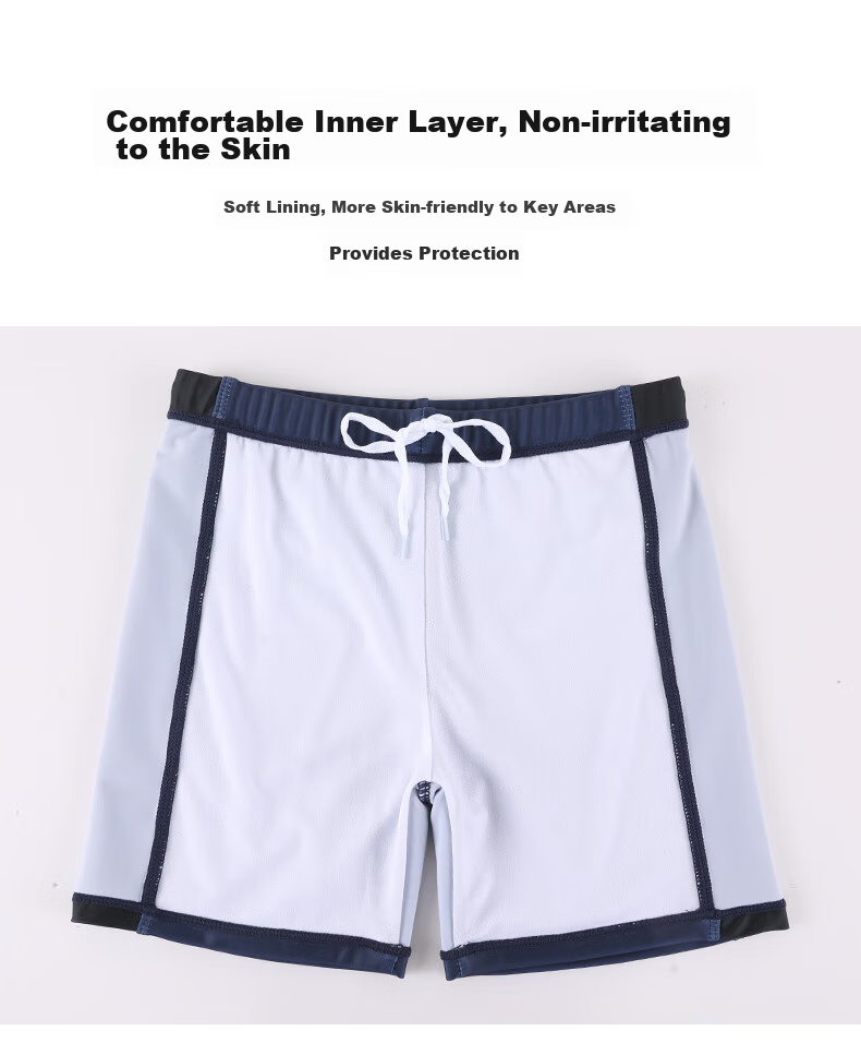 PEAK Children's Swimwear, Boys' Swim Trunks Set, Two-Piece Swimsuit for Older And Middle-Aged Boys, Baby Set, Blue, Size 140 7