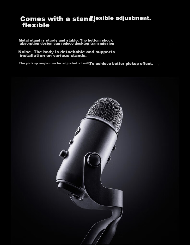 Logitech Yeti GX Gaming Microphone, USB Dynamic RGB Microphone, Professional Karaoke Recording Microphone, Laptop And Mobile Phone Gaming Microphone, Live Streaming Microphone for Internet Celebrities 8