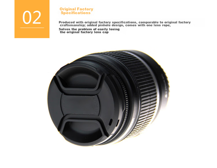 Earlymen 67mm Nikon Lens Cap Protective Cover, Compatible with Nikon D5600/D7200/D7500 Kit 18-140mm Lens, Anti-Dust And Anti-Collision Camera Accessory Lens Cap 3