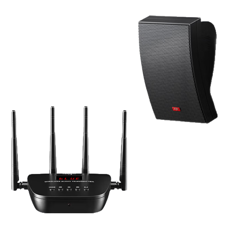 Aigo Wall-Mounted Speaker 1-to-2 Wireless Bluetooth Speaker Set Ceiling Speaker for Shop Indoor Dance Studio Wall-Mounted Conference Room Speaker Public Broadcast Background Music X166