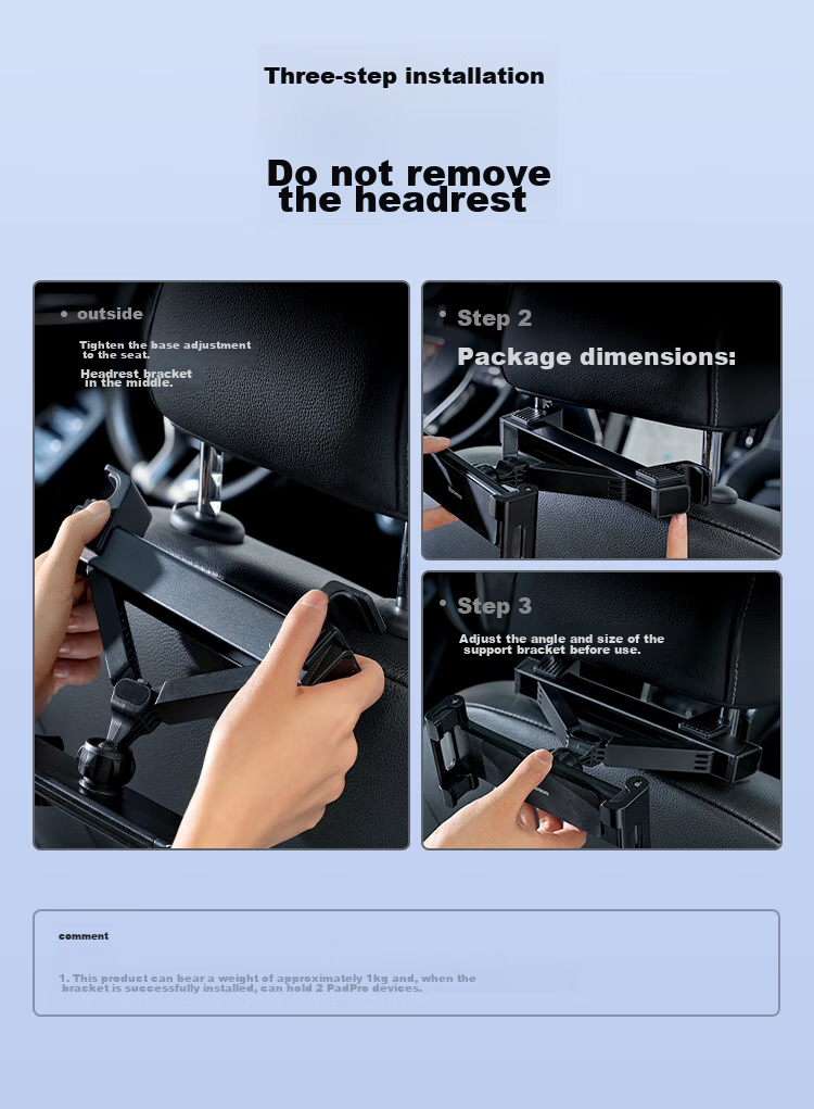 BASEUS Car Tablet Holder, IPad And Phone Mount for Rear Seats, Suitable for Online Car Rentals, New Model for Spring Festival Travel in 2026 16