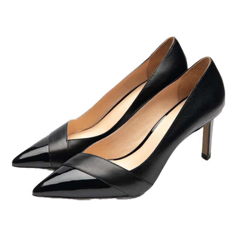 Le Saunda Spring/Summer 2026 New Commuter Elegant Pointed Toe Solid Color High Heels Women's Pumps 74002, Black BKL, Size 38