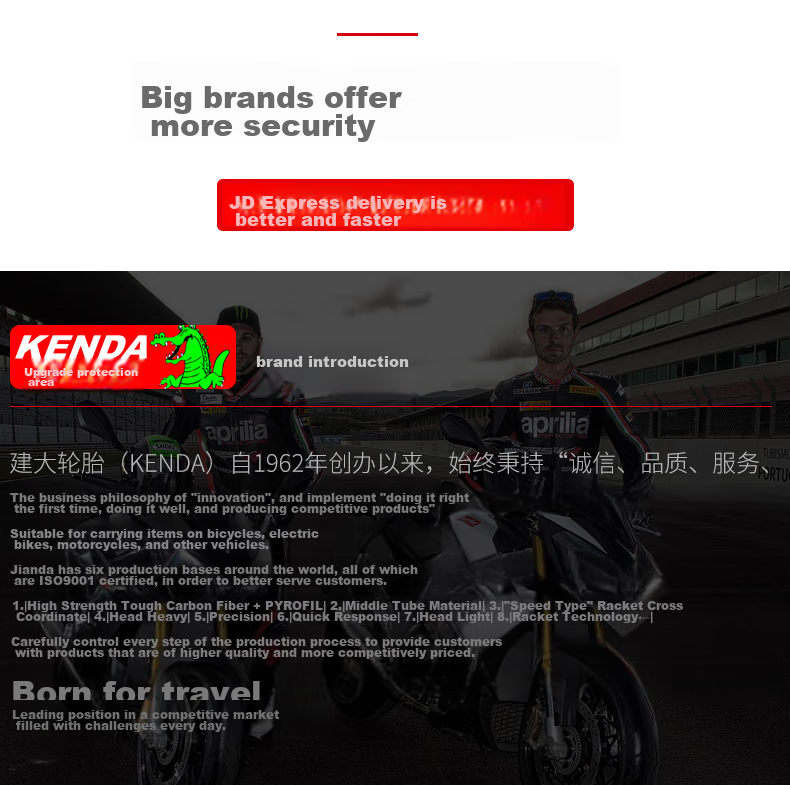 KENDA K193 Road Bicycle Outer Tire, 700x38c, Travel Bicycle Outer Tire, Smooth Head Tire, Low Resistance, Wear-Resistant, Black 2